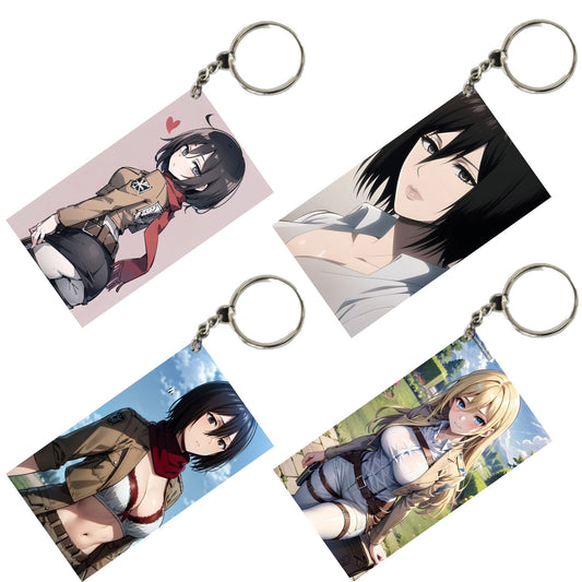 HENTAI Anime Unique Style 4 pcs Combo Keychain