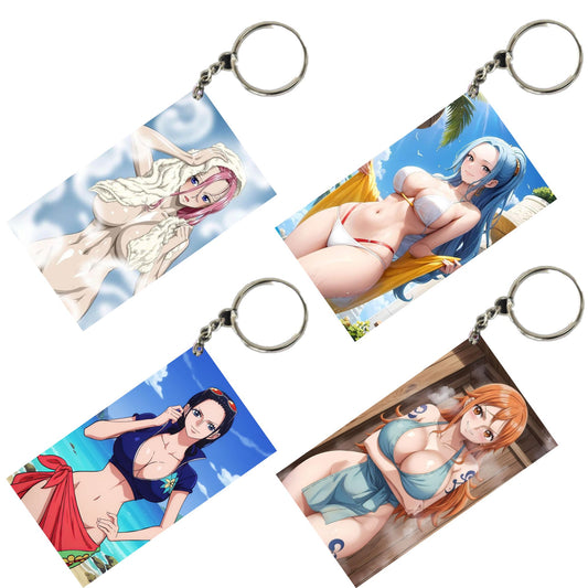 HENTAI Anime Unique Style 4 pcs Combo Keychain