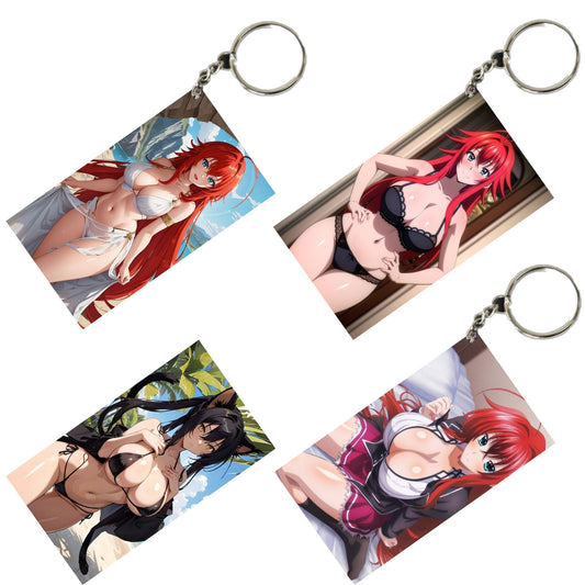 HENTAI Anime Unique Style 4 pcs Combo Keychain