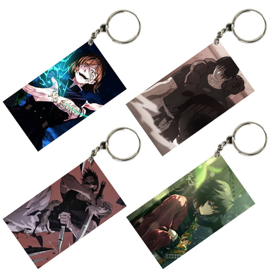 JUJUTSU KAISEN Anime Unique Style 4 pcs Combo Keychain