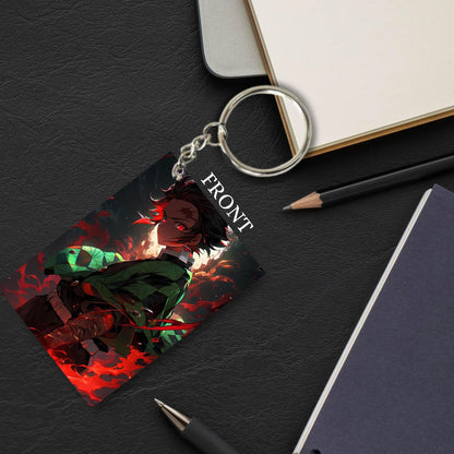 DEMON SLAYER Anime Unique Style 4 pcs Combo Keychain