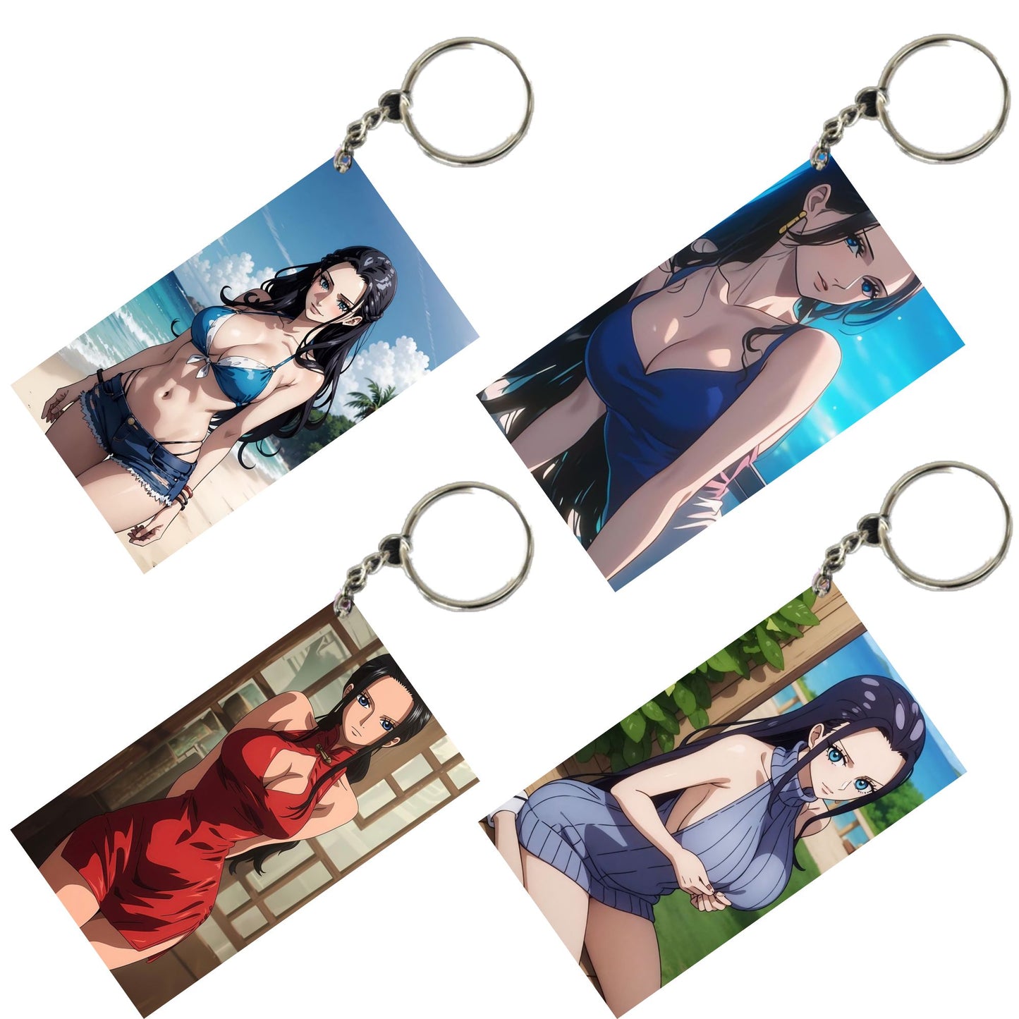 HENTAI Anime Unique Style 4 pcs Combo Keychain