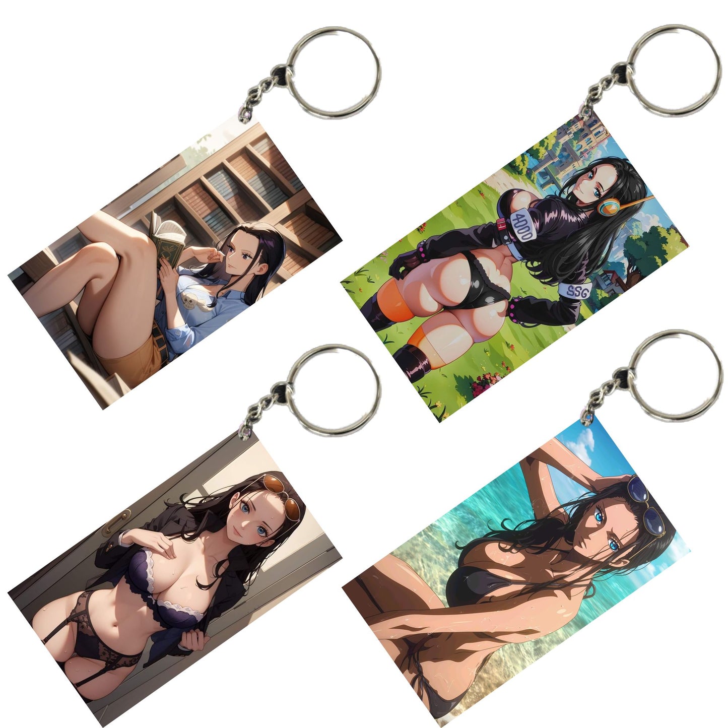 HENTAI Anime Unique Style 4 pcs Combo Keychain