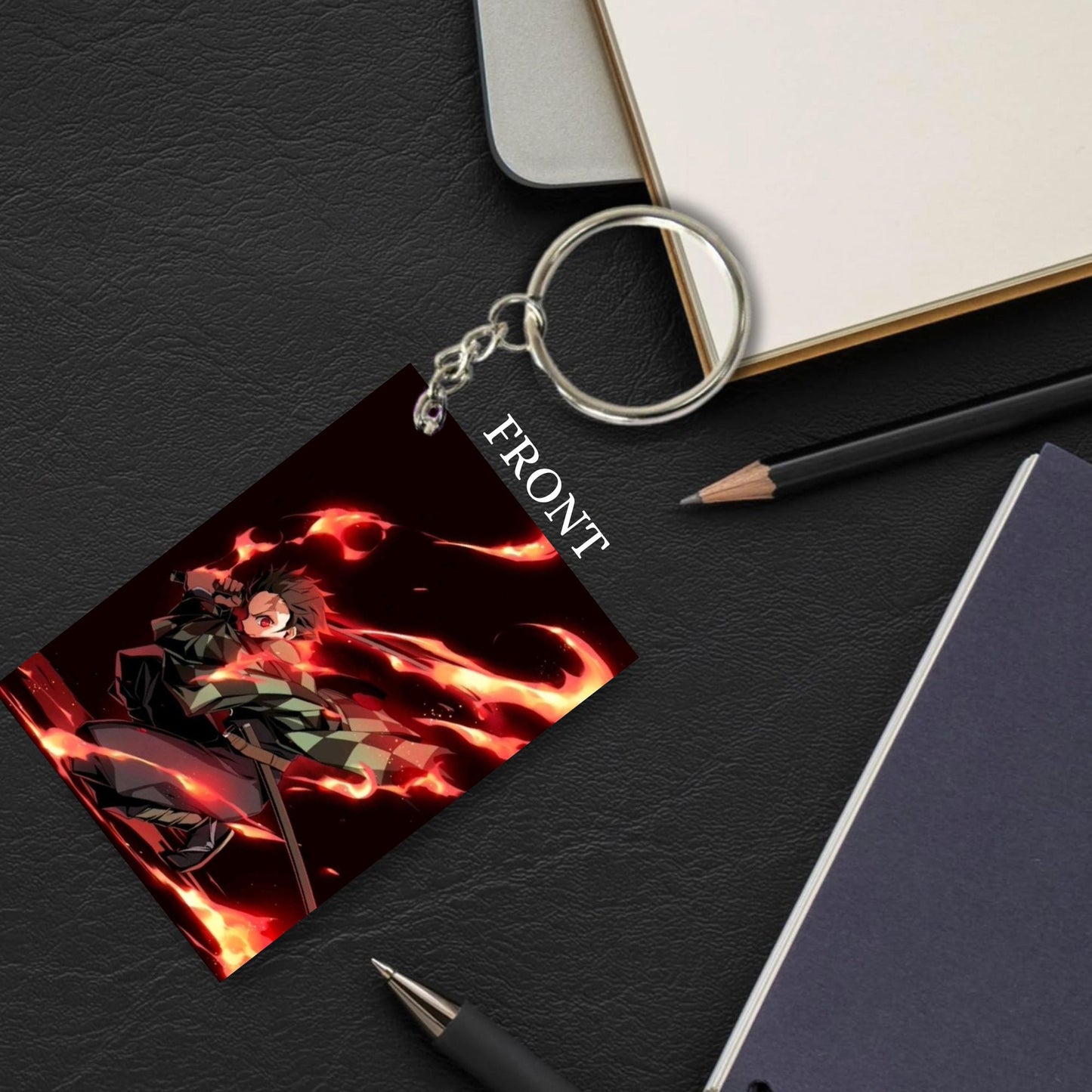 DEMON SLAYER Anime Unique Style 4 pcs Combo Keychain