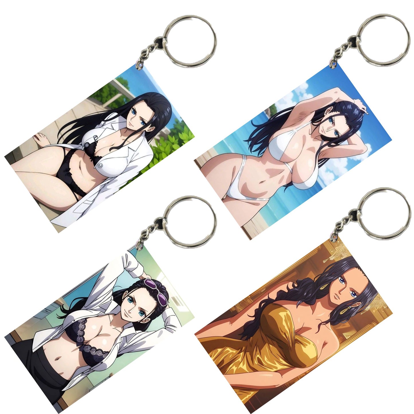 HENTAI Anime Unique Style 4 pcs Combo Keychain