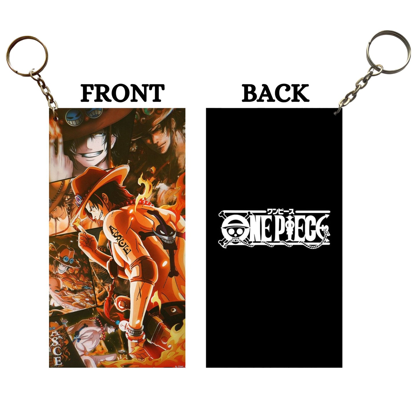 One Piece ACE Anime Keychain