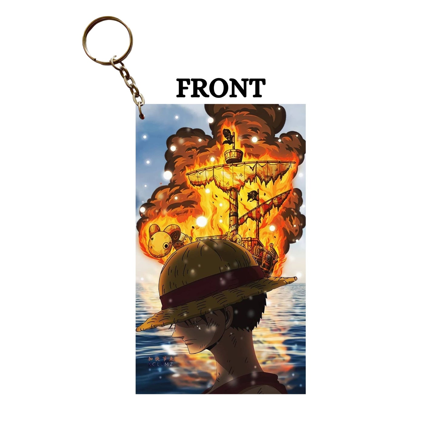 One Piece GOING MERRY DIED Anime Keychain