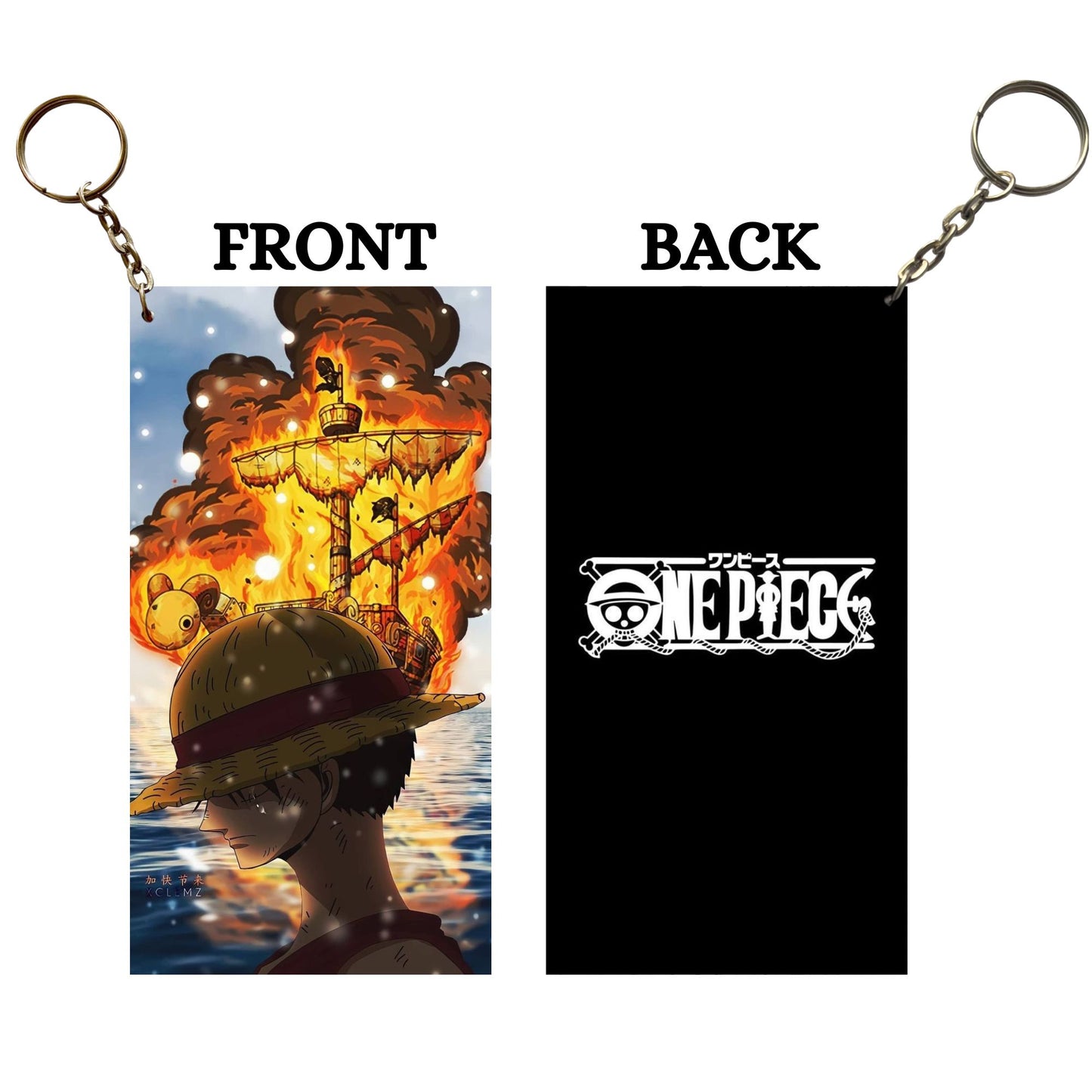 One Piece GOING MERRY DIED Anime Keychain