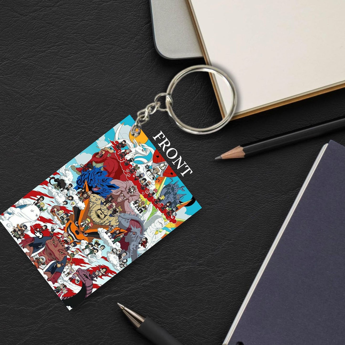 NARUTO Anime Unique Style 4 pcs Combo Keychain