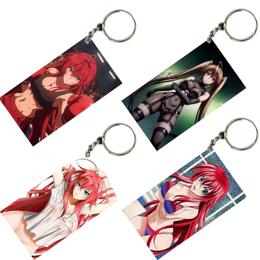 HENTAI Anime Unique Style 4 pcs Combo Keychain