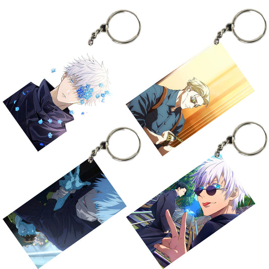 JUJUTSU KAISEN Anime Unique Style 4 pcs Combo Keychain