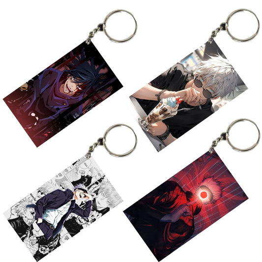 JUJUTSU KAISEN Anime Unique Style 4 pcs Combo Keychain