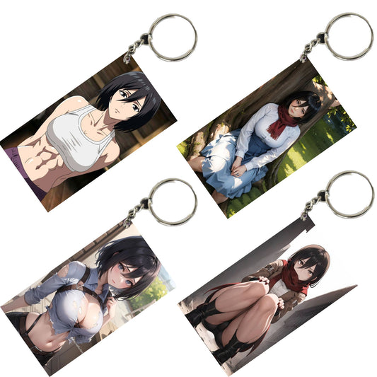 HENTAI Anime Unique Style 4 pcs Combo Keychain