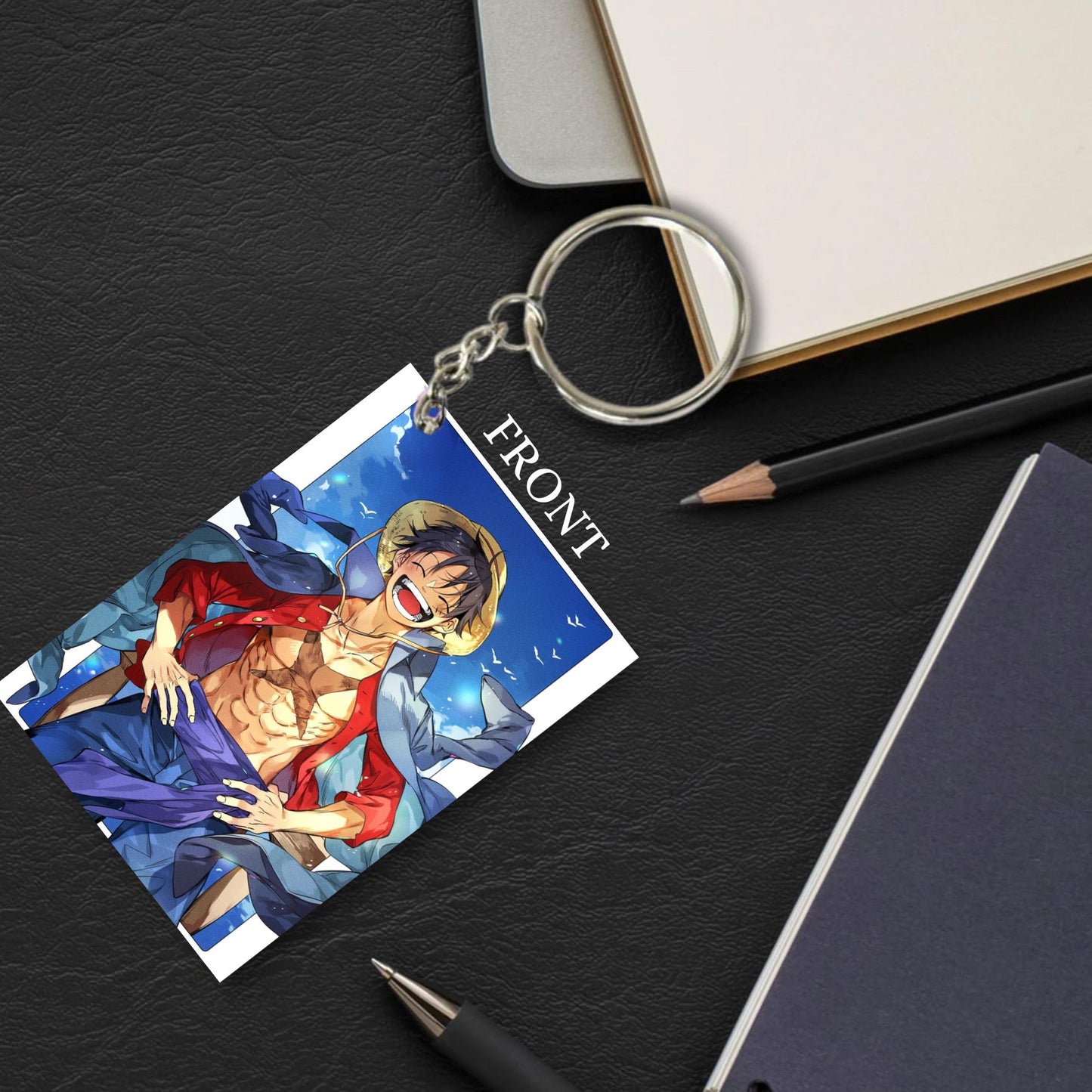 One Piece Anime Unique Style 4 pcs Combo Keychain