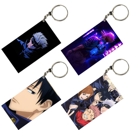 JUJUTSU KAISEN Anime Unique Style 4 pcs Combo Keychain