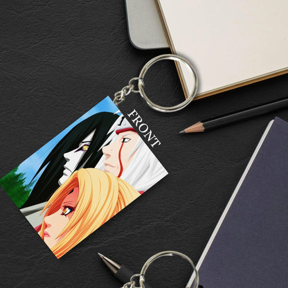 NARUTO Anime Unique Style 4 pcs Combo Keychain