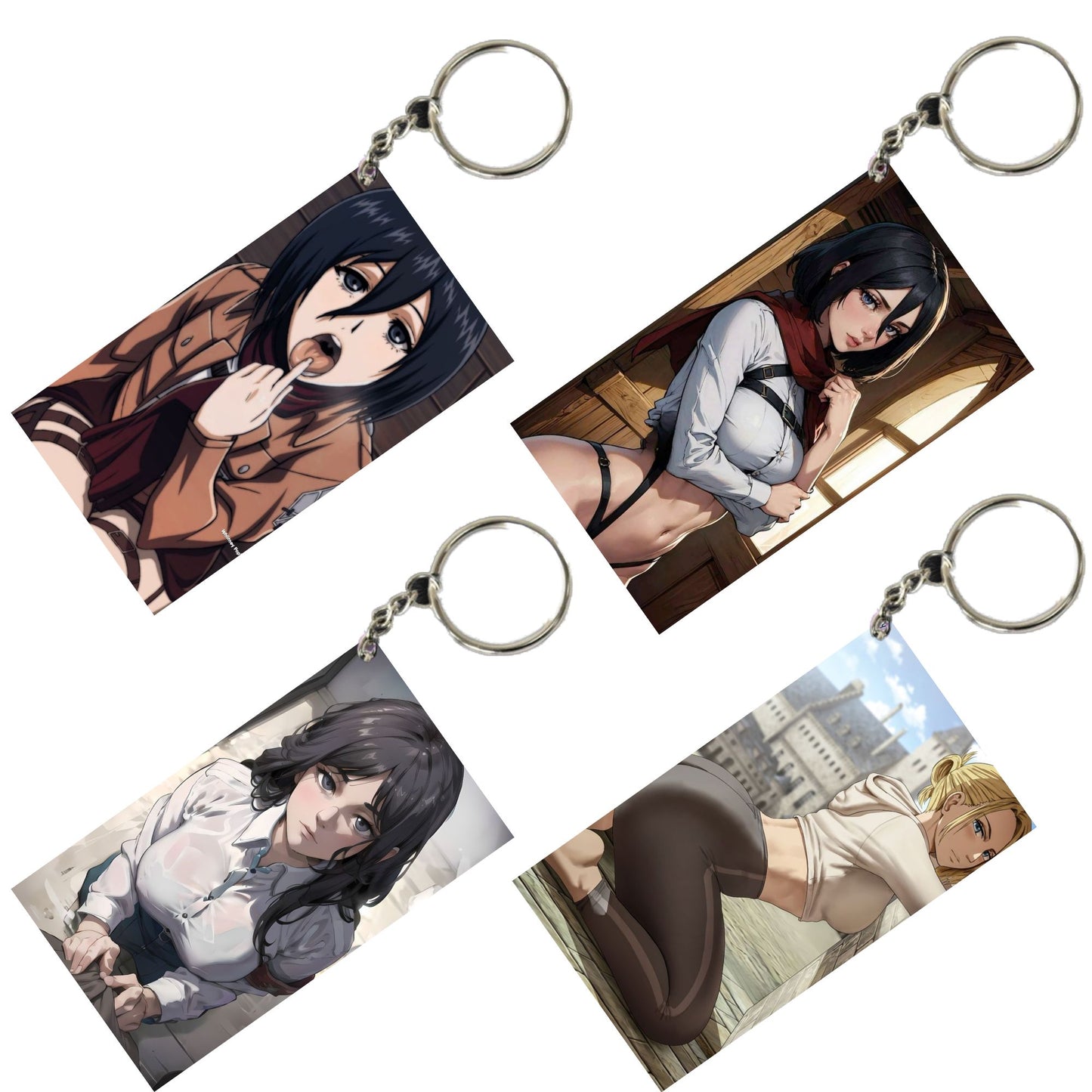 HENTAI Anime Unique Style 4 pcs Combo Keychain