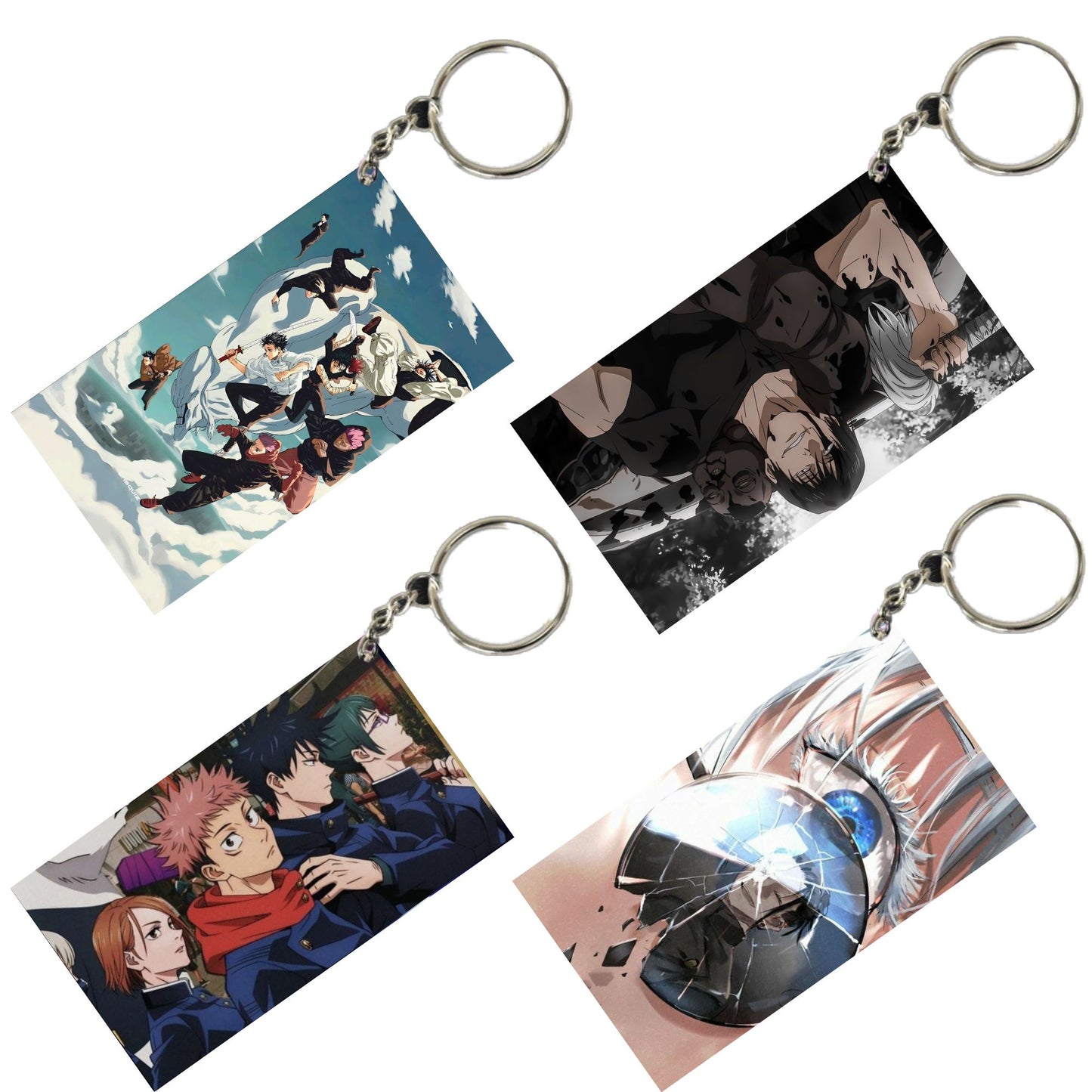 JUJUTSU KAISEN Anime Unique Style 4 pcs Combo Keychain