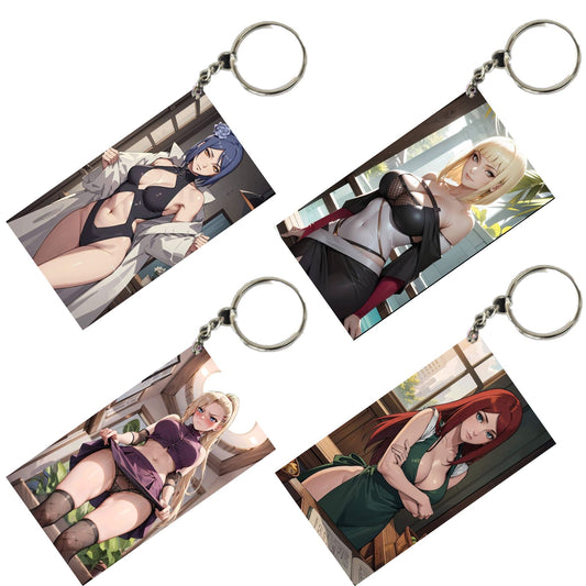 HENTAI Anime Unique Style 4 pcs Combo Keychain