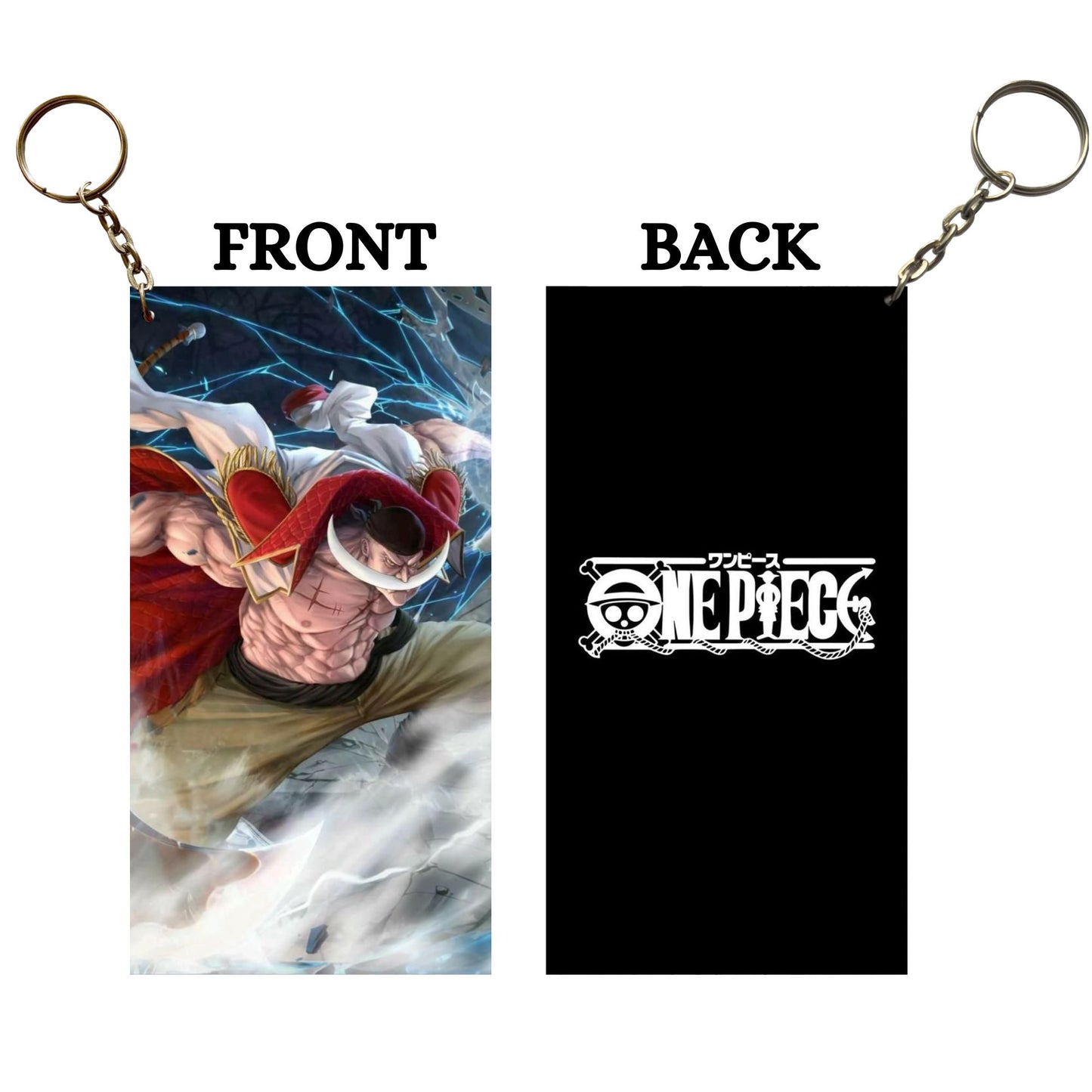 One Piece WHITEBEARD Anime Keychain