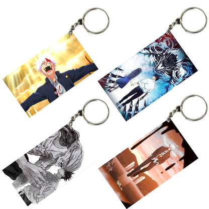 JUJUTSU KAISEN Anime Unique Style 4 pcs Combo Keychain