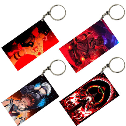 JUJUTSU KAISEN Anime Unique Style 4 pcs Combo Keychain