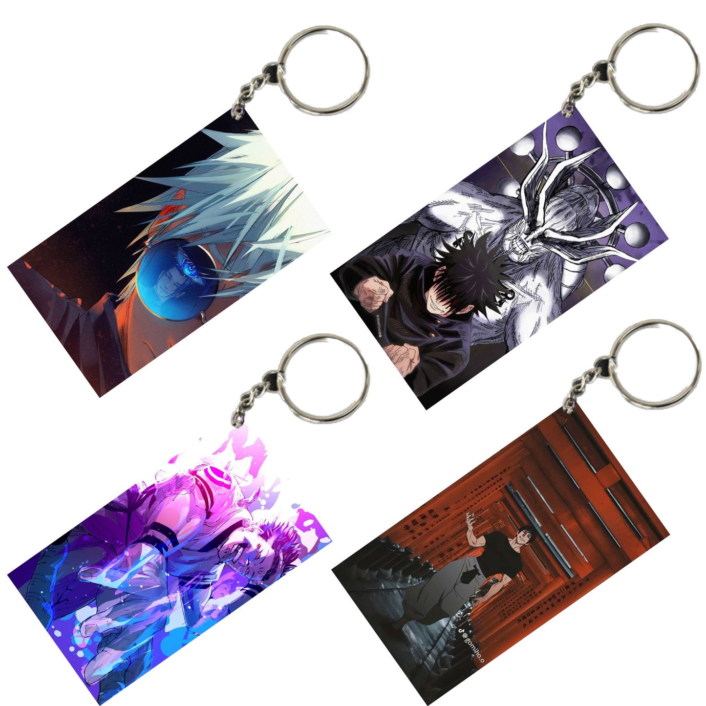 JUJUTSU KAISEN Anime Unique Style 4 pcs Combo Keychain