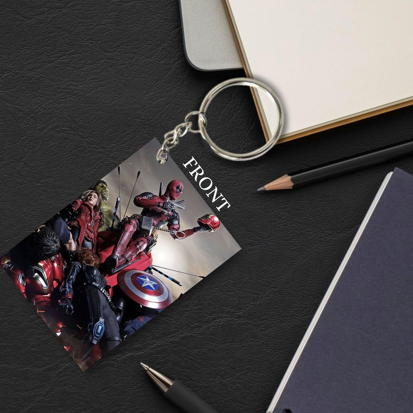 MARVEL Unique Style 4 pcs Combo Keychain