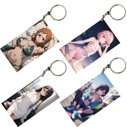 HENTAI Anime Unique Style 4 pcs Combo Keychain