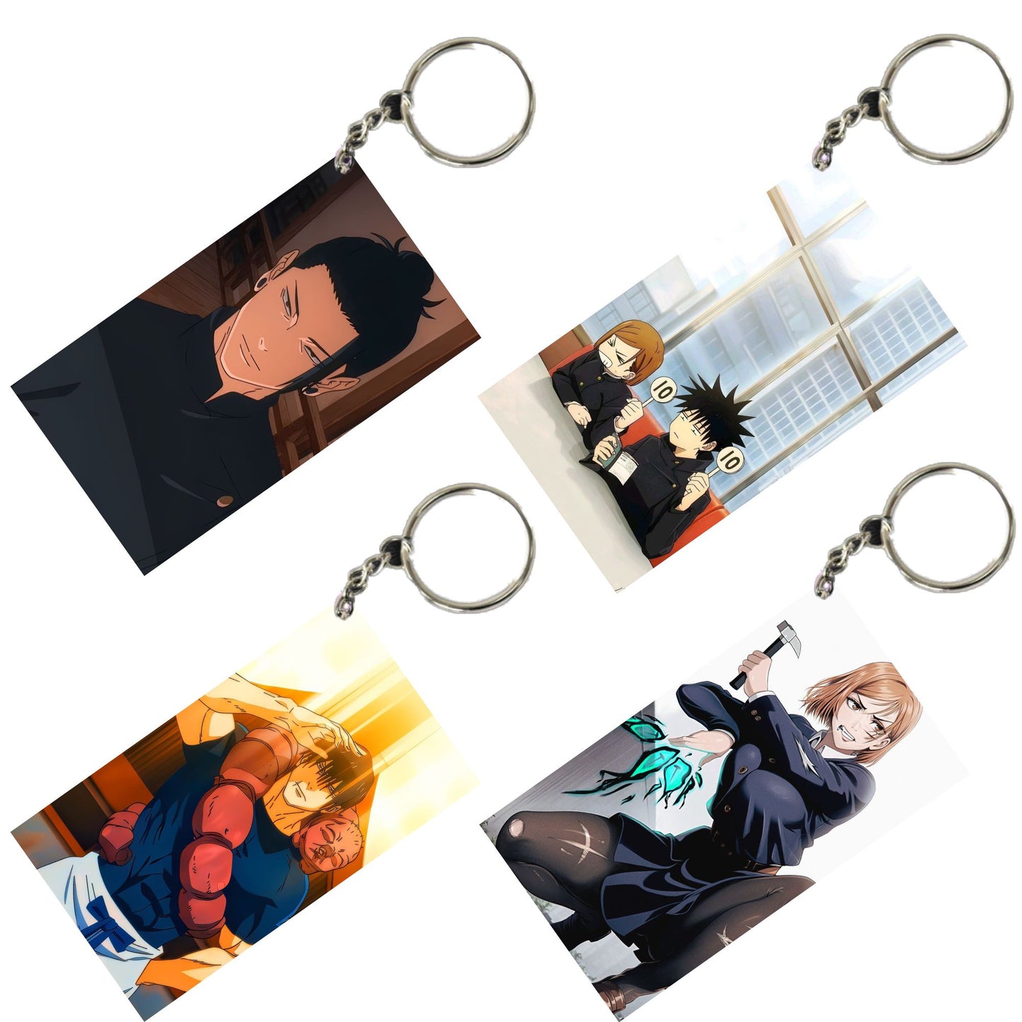 JUJUTSU KAISEN Anime Unique Style 4 pcs Combo Keychain