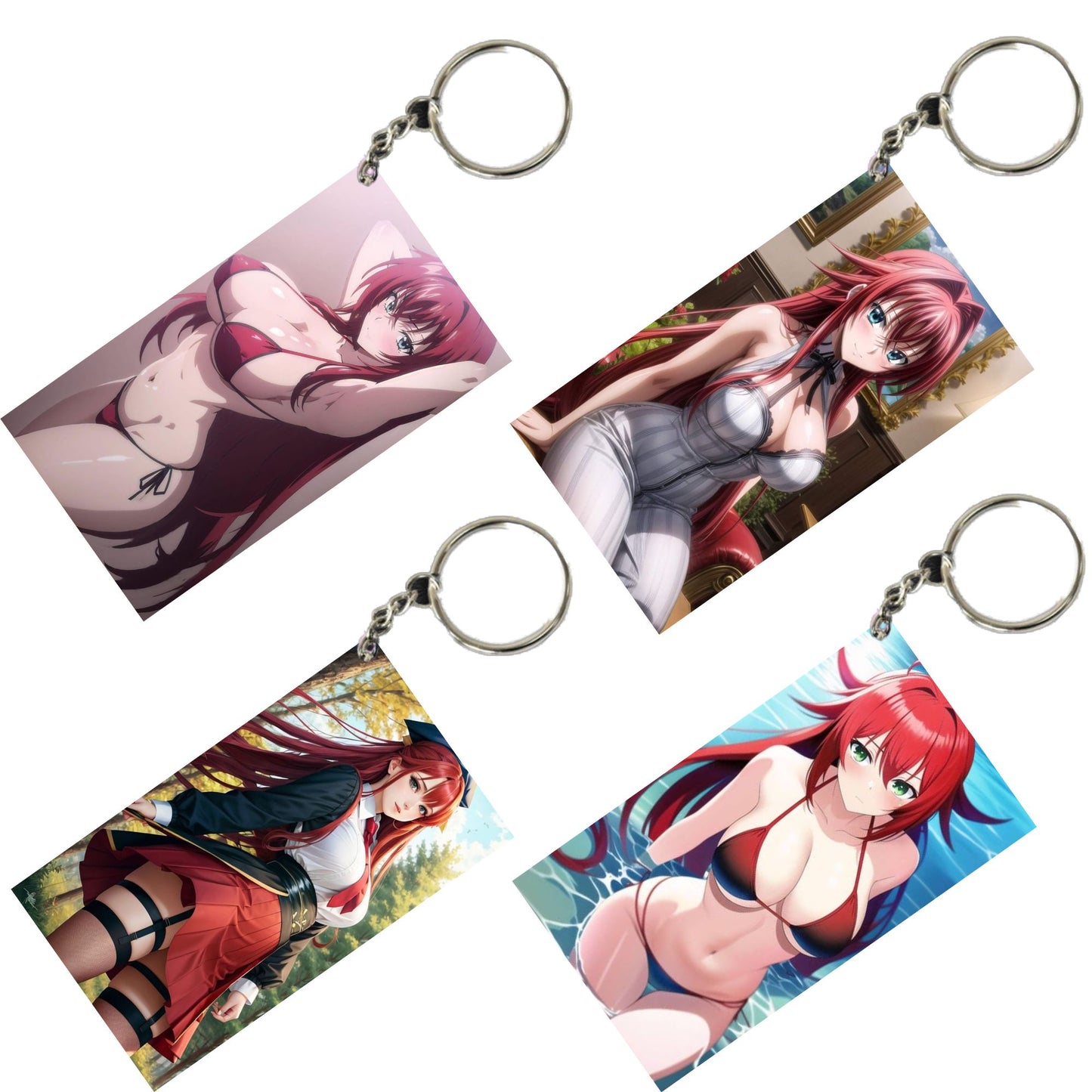 HENTAI Anime Unique Style 4 pcs Combo Keychain