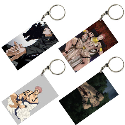 JUJUTSU KAISEN Anime Unique Style 4 pcs Combo Keychain