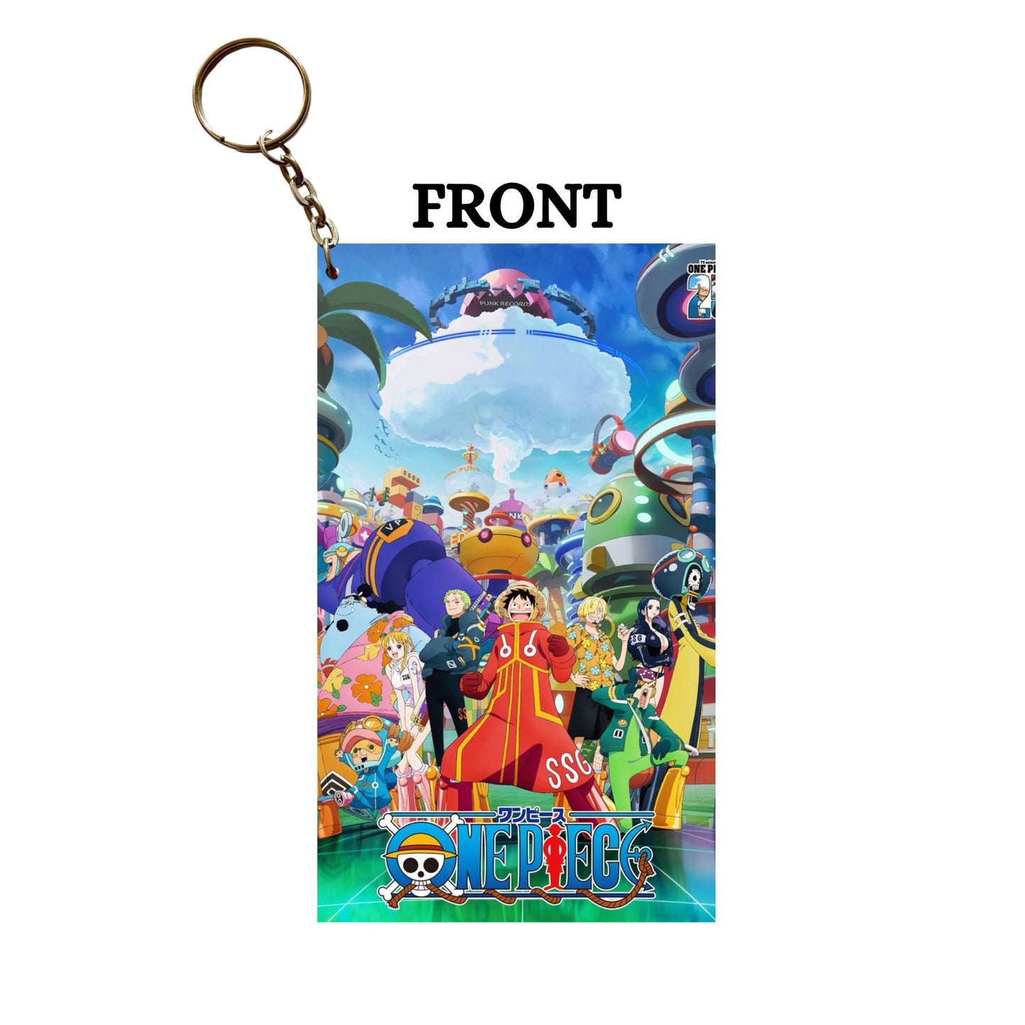 One Piece LUFFY IN EGGHEAD Anime Keychain