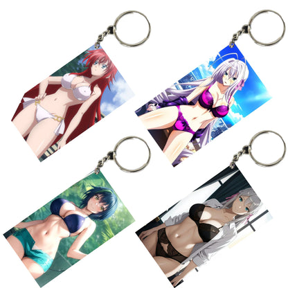 HENTAI Anime Unique Style 4 pcs Combo Keychain