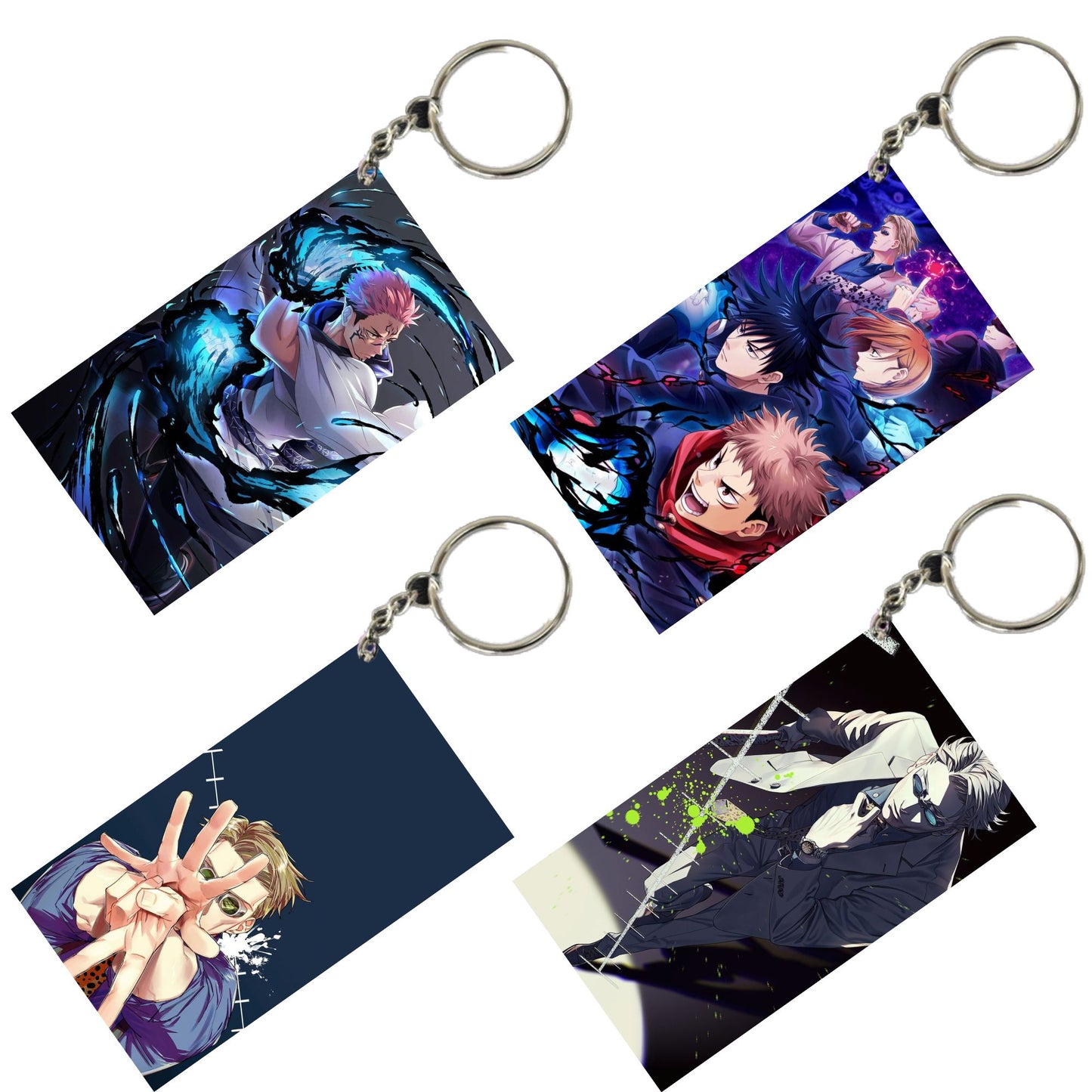 JUJUTSU KAISEN Anime Unique Style 4 pcs Combo Keychain