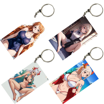 HENTAI Anime Unique Style 4 pcs Combo Keychain