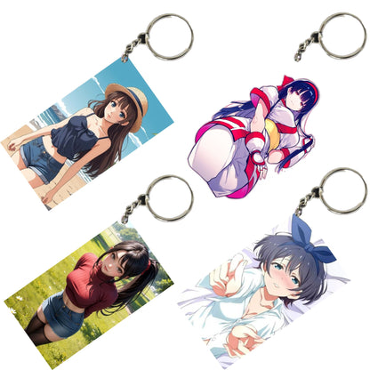 HENTAI Anime Unique Style 4 pcs Combo Keychain