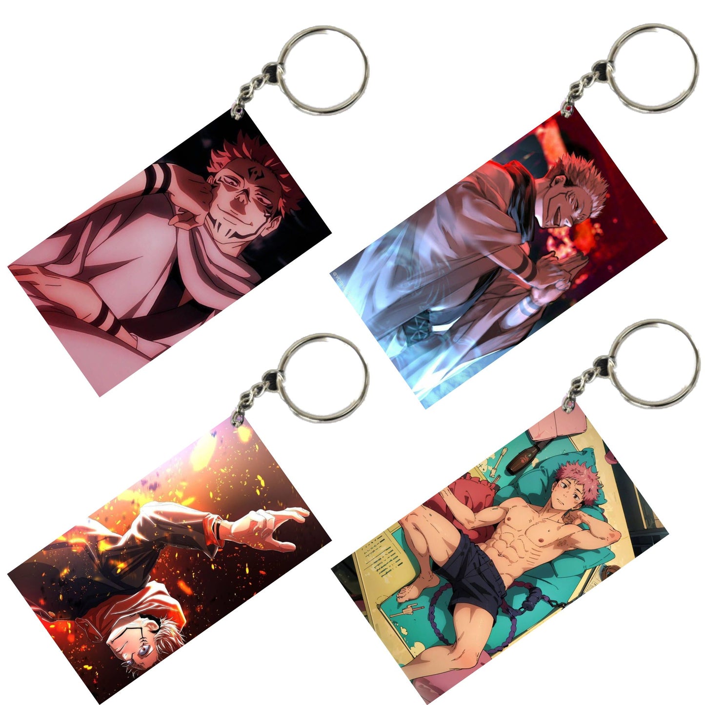 JUJUTSU KAISEN Anime Unique Style 4 pcs Combo Keychain