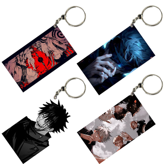 JUJUTSU KAISEN Anime Unique Style 4 pcs Combo Keychain