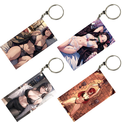 HENTAI Anime Unique Style 4 pcs Combo Keychain