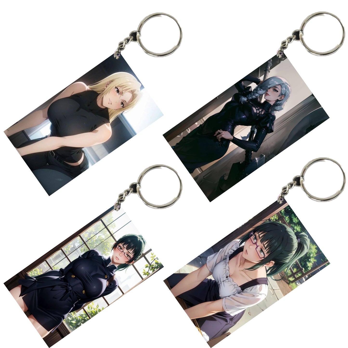 JUJUTSU KAISEN Anime Unique Style 4 pcs Combo Keychain