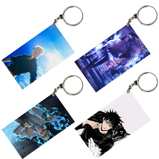 JUJUTSU KAISEN Anime Unique Style 4 pcs Combo Keychain