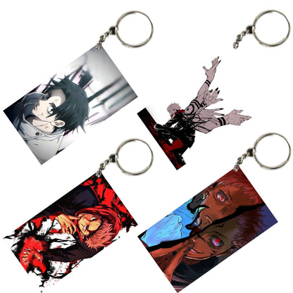 JUJUTSU KAISEN Anime Unique Style 4 pcs Combo Keychain