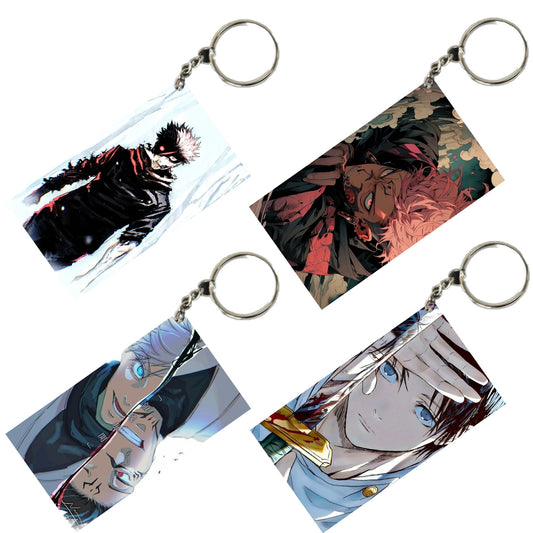 JUJUTSU KAISEN Anime Unique Style 4 pcs Combo Keychain