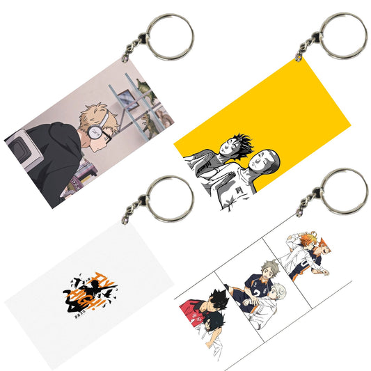 HAIKYU Anime Unique Style 4 pcs Combo Keychain