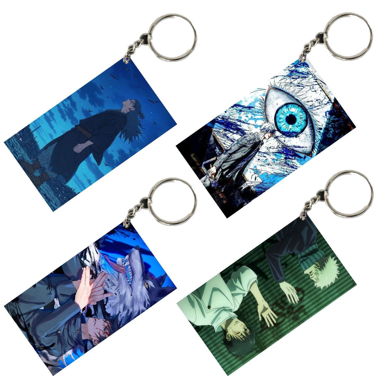 JUJUTSU KAISEN Anime Unique Style 4 pcs Combo Keychain