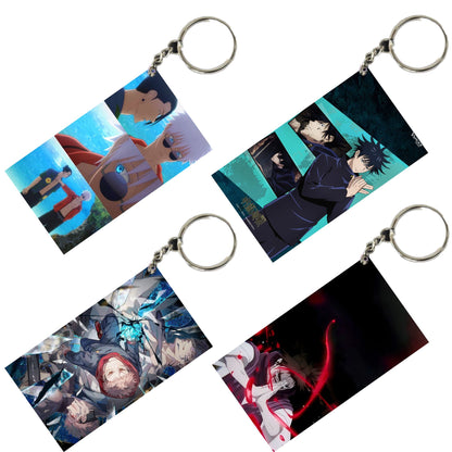 JUJUTSU KAISEN Anime Unique Style 4 pcs Combo Keychain