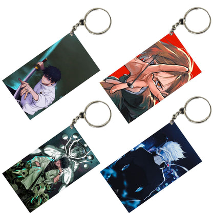 JUJUTSU KAISEN Anime Unique Style 4 pcs Combo Keychain