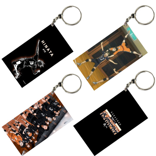 HAIKYU Anime Unique Style 4 pcs Combo Keychain