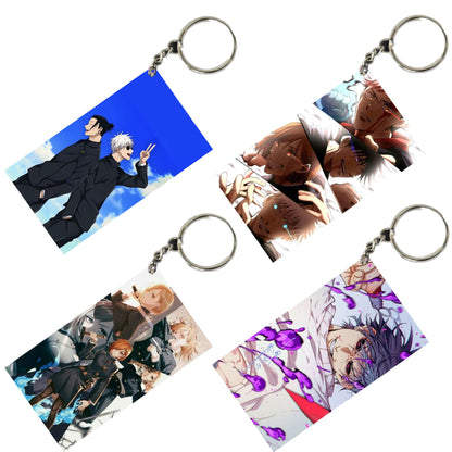 JUJUTSU KAISEN Anime Unique Style 4 pcs Combo Keychain